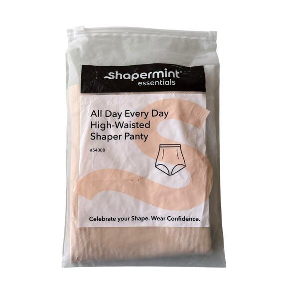 NWT Shapermint High Waisted Shaper Panty 54008 Beige XL/2XL Slimming - Picture 12 of 16